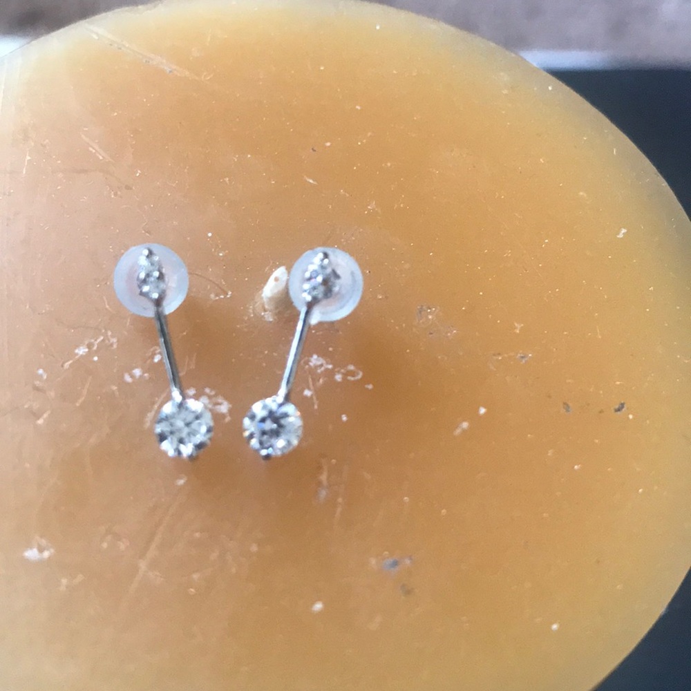 Dainty rhinestone earrings